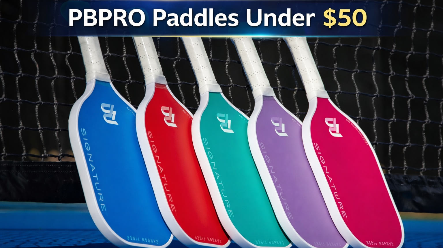 best pickleball paddle under 50 dollars carbon fiber beginner paddle