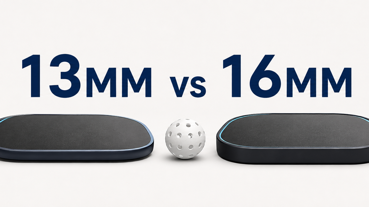13mm vs 16mm pickleball paddle comparison