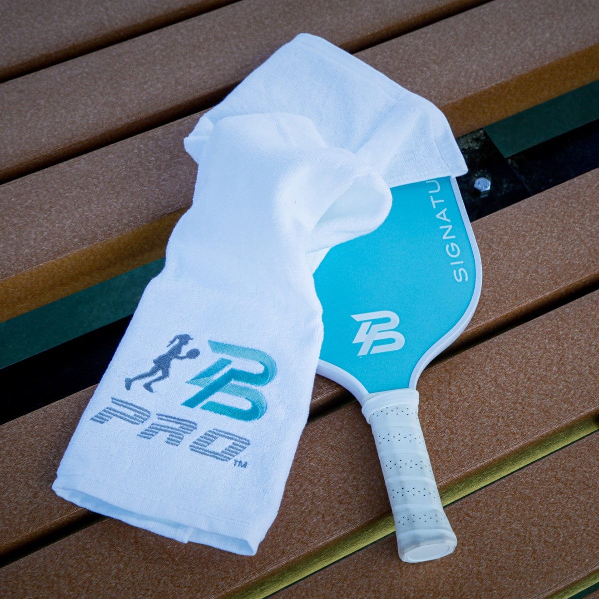PBPRO Accessories Pickleball Towel | PBPRO | White Seafoam