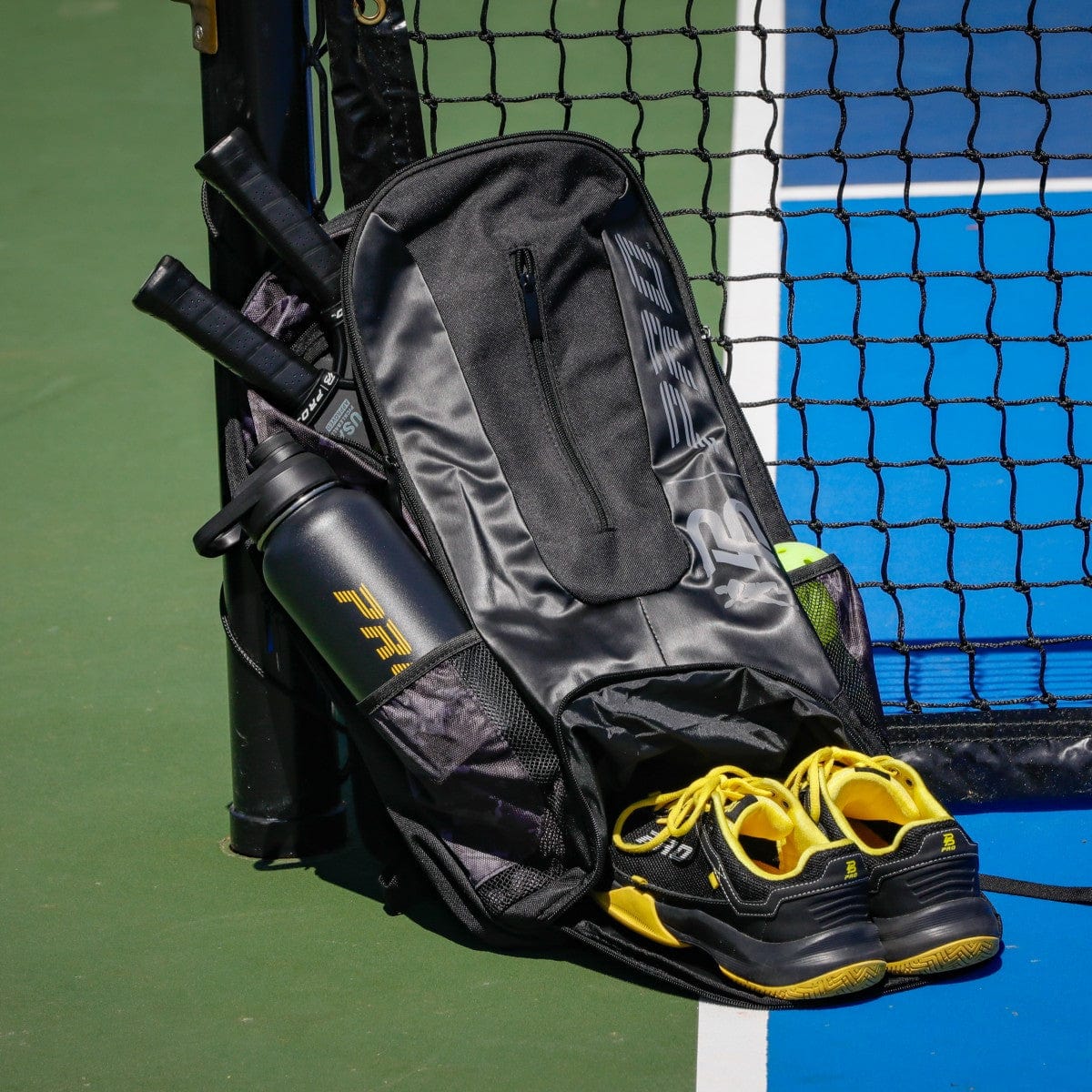 PBPRO Bags Black / Gray Pickleball Backpack | PBPRO Tour | Black