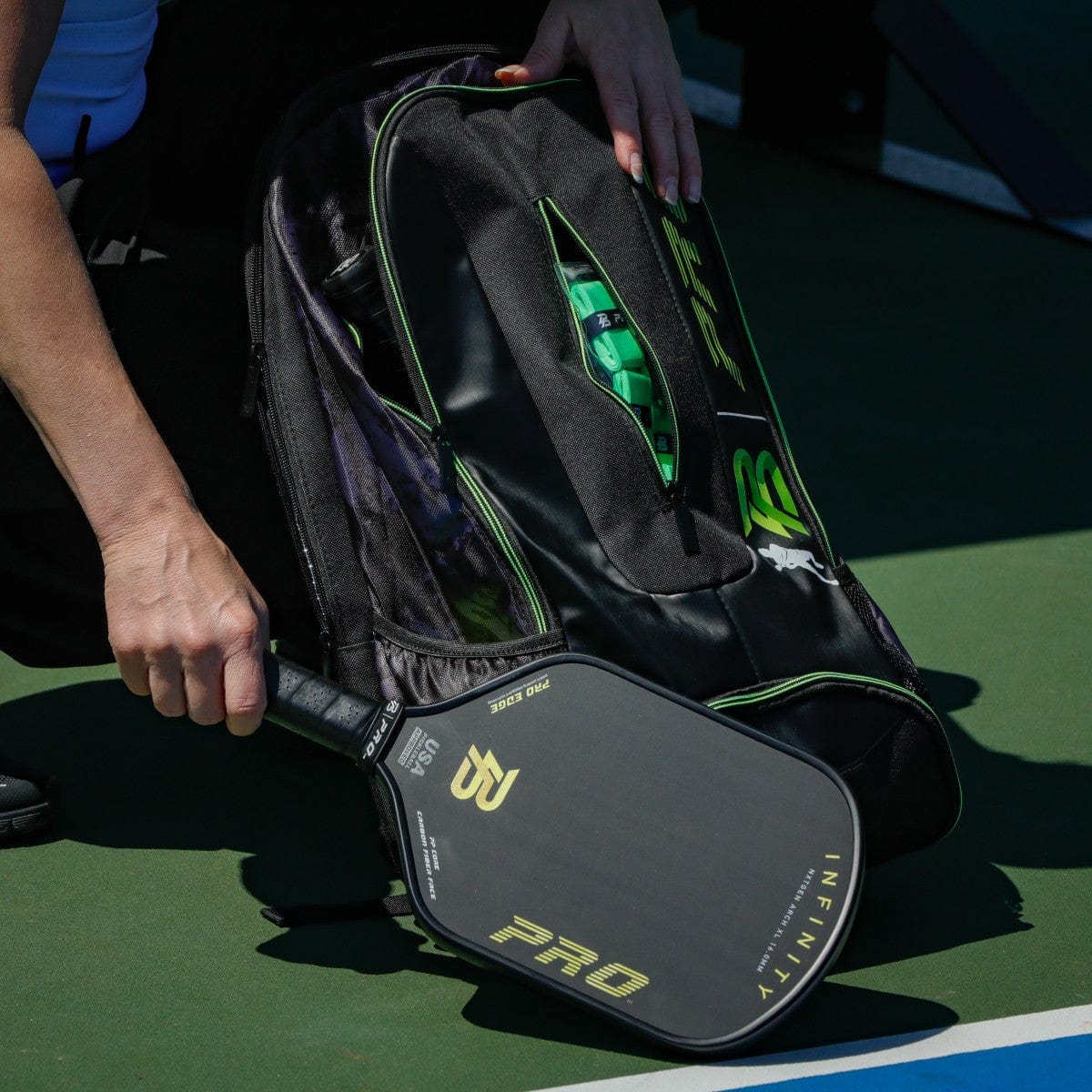 PBPRO Bags Green Pickleball Backpack | PBPRO Tour | Green