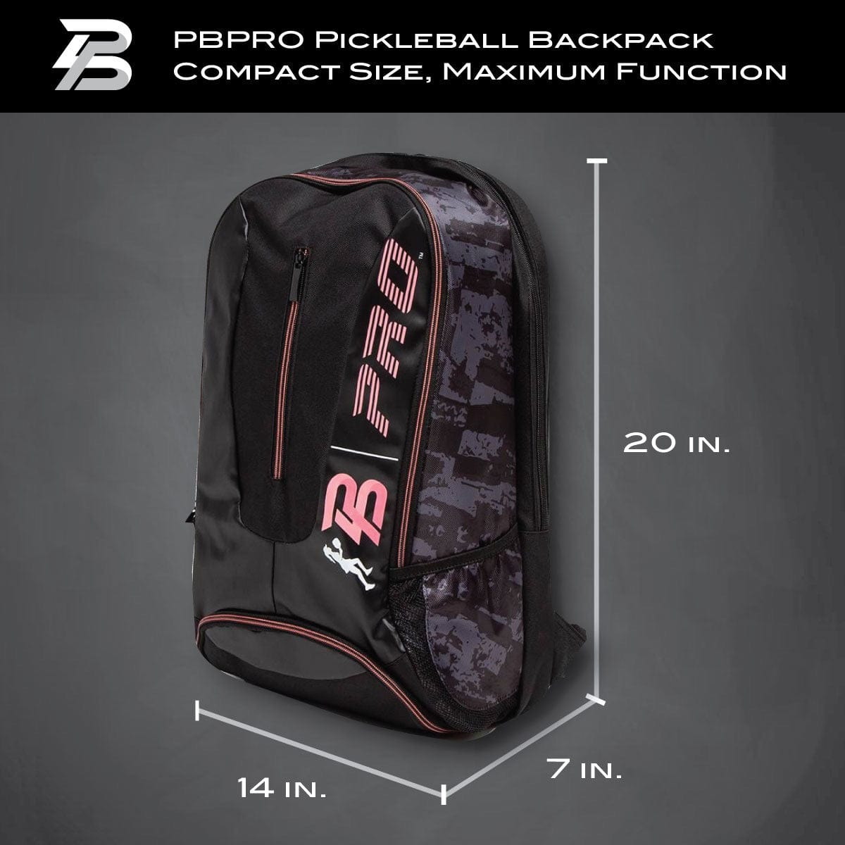 PBPRO Bags Pink Pickleball Backpack | PBPRO Tour | Pink