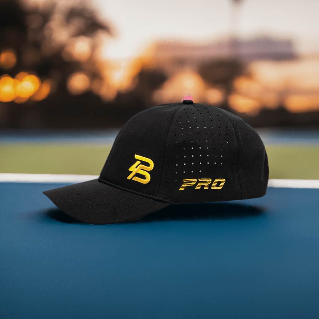 PBPRO Hats Yellow PBPRO Men's Performance Pickleball Hat - Black