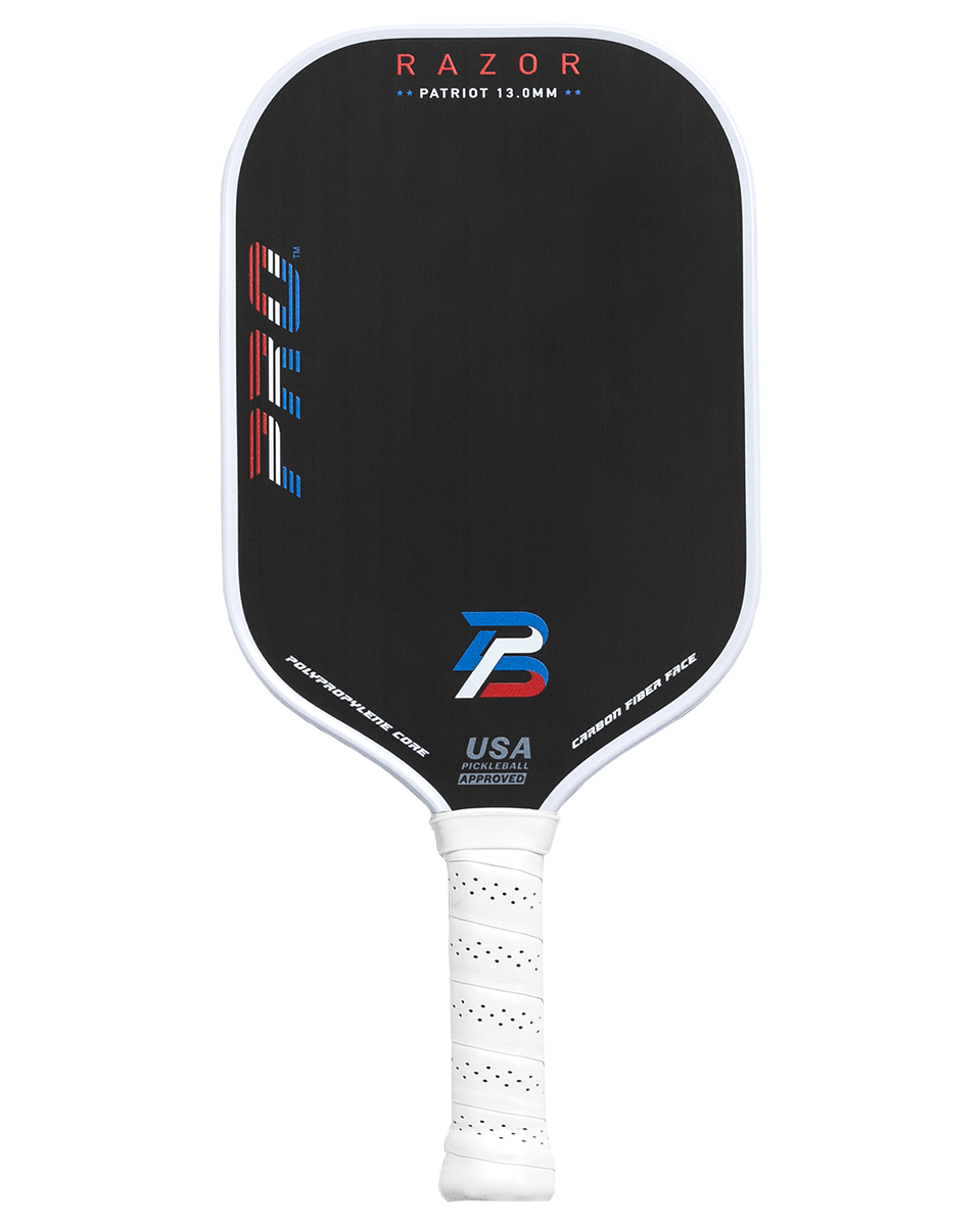 PBPRO Paddles Red/White/Blue PBPRO Patriot Raw Carbon Fiber Pickleball Paddle