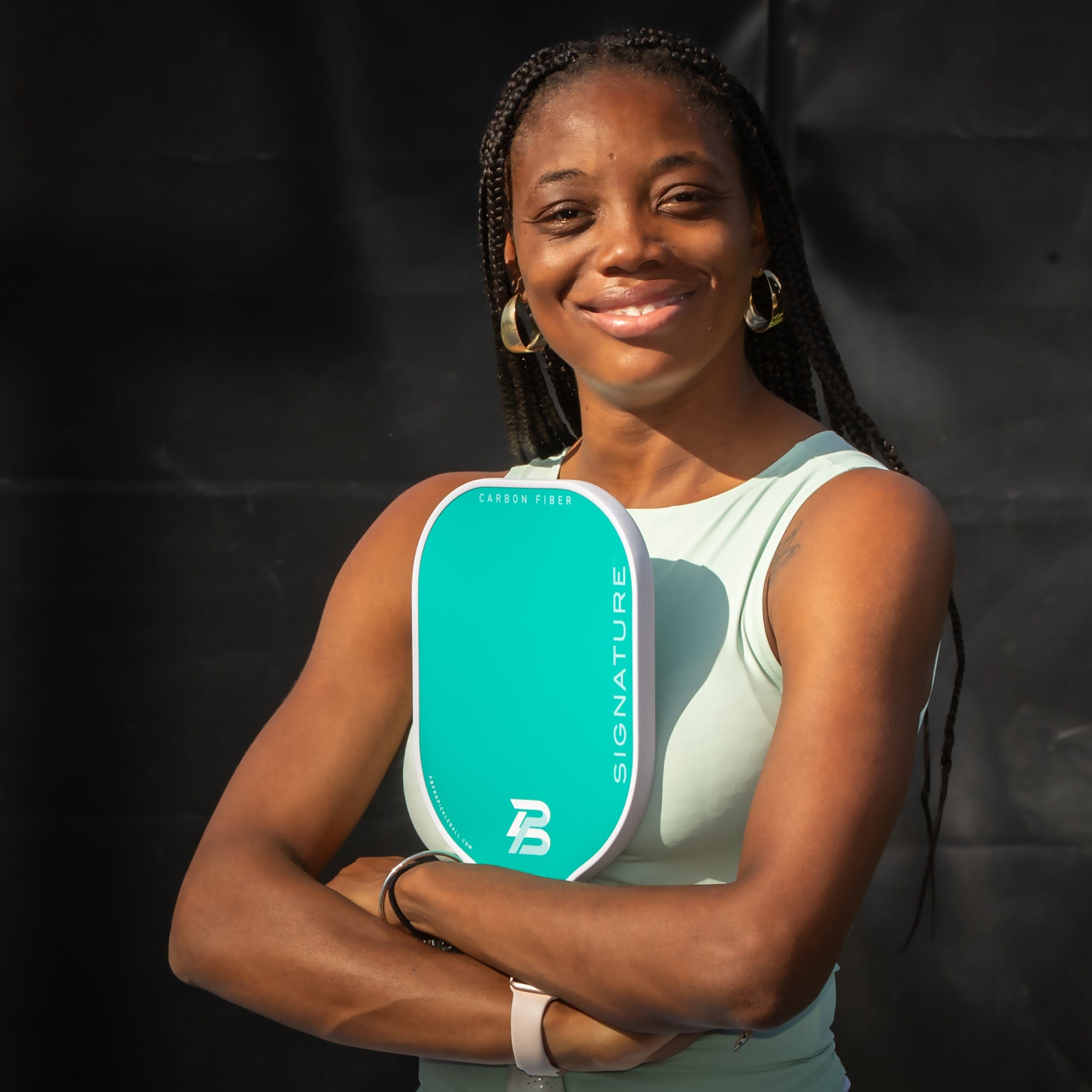 PBPRO Pickleball Paddles PBPRO Signature Carbon Fiber Mint Pickleball Paddle