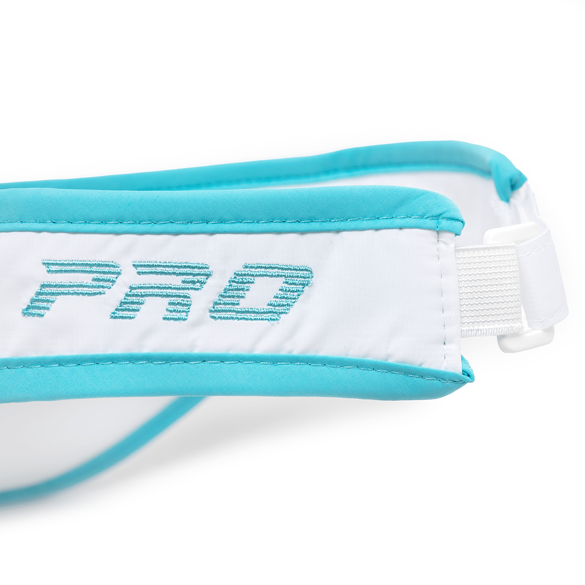 PBPRO Visors Turquoise PBPRO Pickleball Women's White Performance Visor with Light Blue Accent