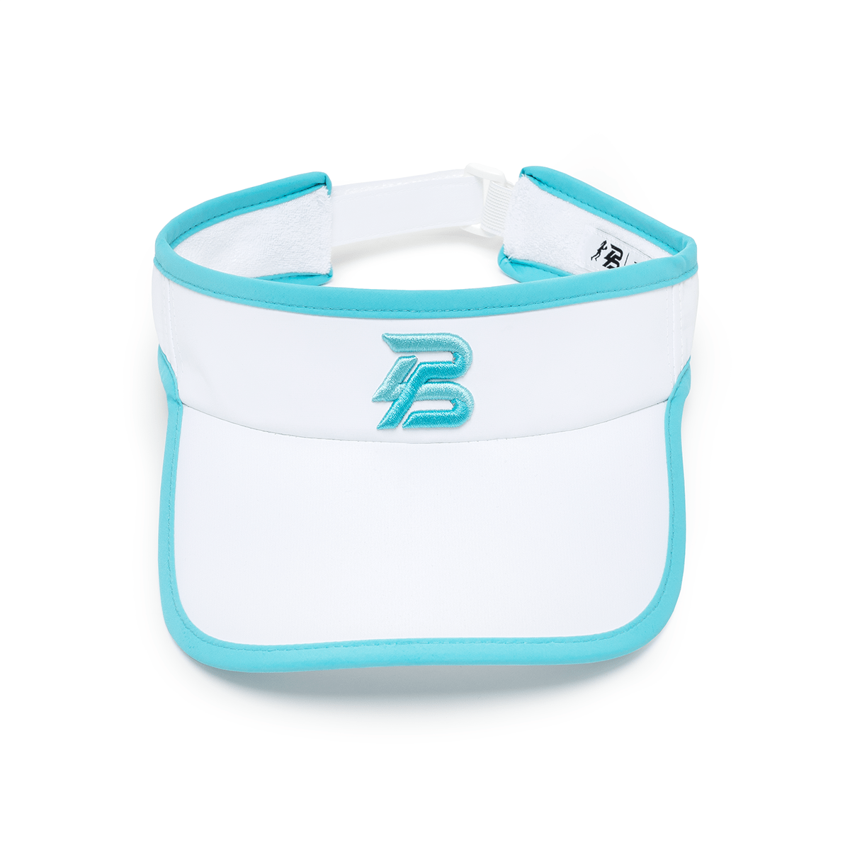 PBPRO Visors Turquoise PBPRO Pickleball Women's White Performance Visor with Light Blue Accent