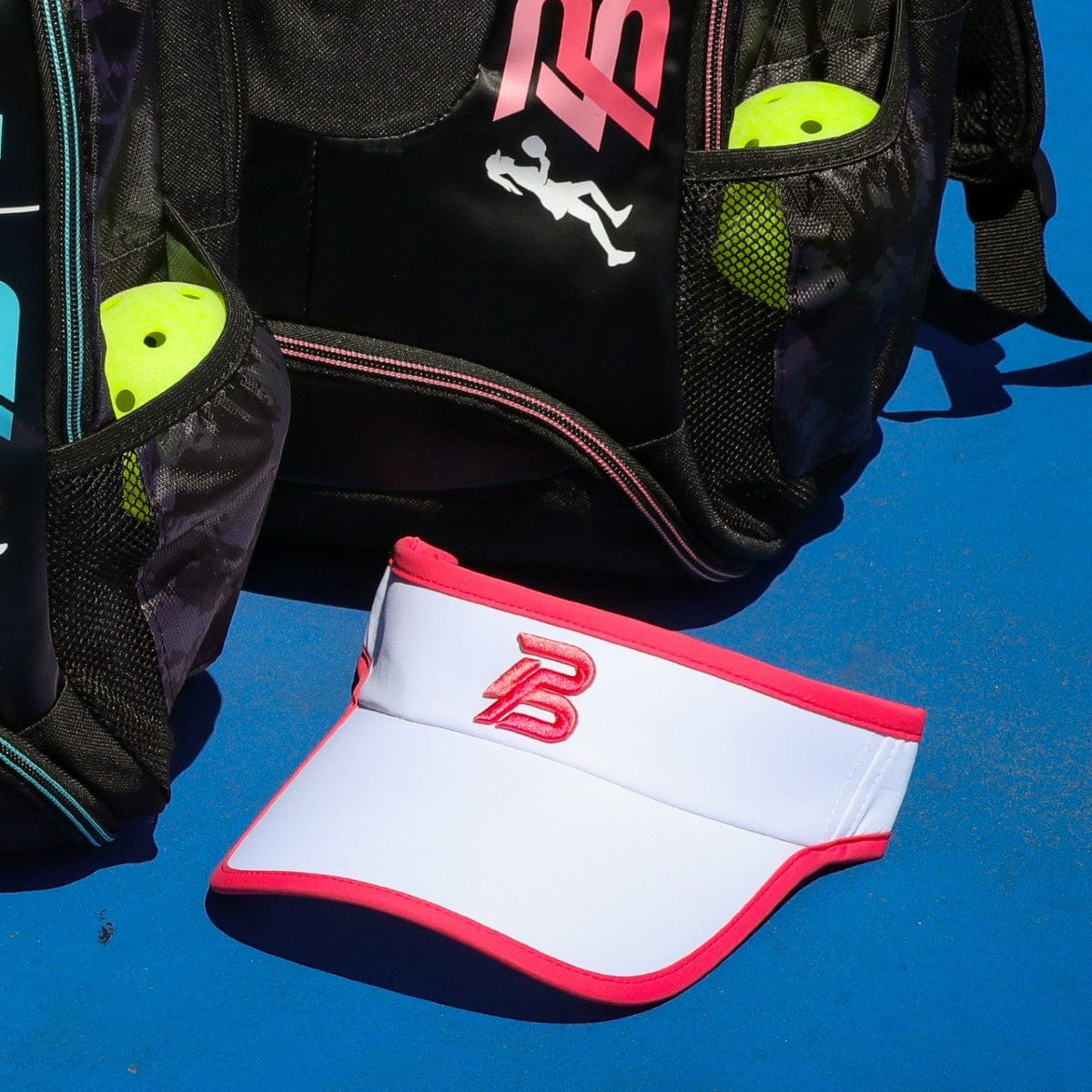 PBPRO Visors Pickleball Visor | PBPRO Performance | White Coral Accent