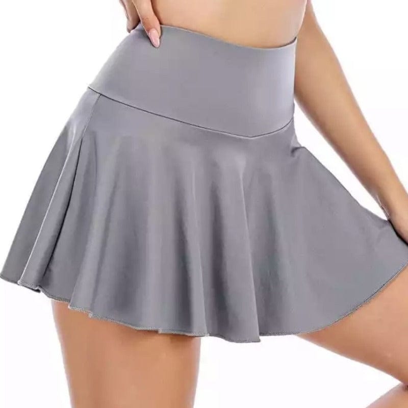 PBPRO Women's Apparel XS Sale! PBPRO High Waist Gray Performance Pickleball Skirt (Only S, L)