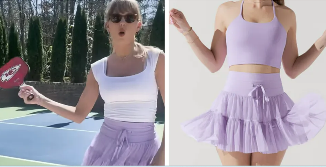 Taylor Swift playing Pickleball