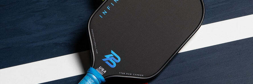 PBPRO Infinity Gen-X4 Blue pickleball paddle with carbon fiber surface and thermoformed construction