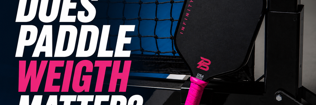 Pickleball paddle weight guide comparing power, control and hand speed