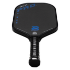 PBPRO Infinity Gen-X5 Royal Blue pickleball paddle viewed from the handle toward the carbon face