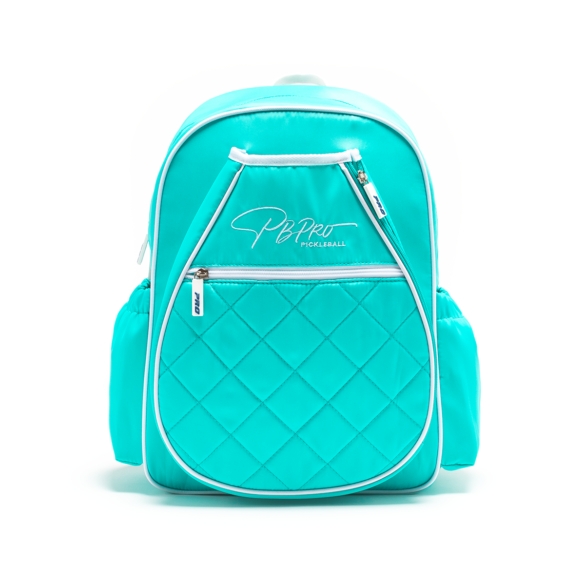 Mint PBPRO Signature pickleball backpack, front view