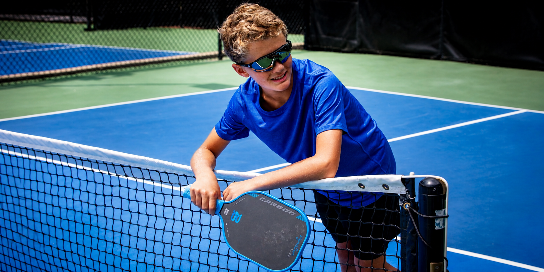 Signature Plus blue pickleball paddle
