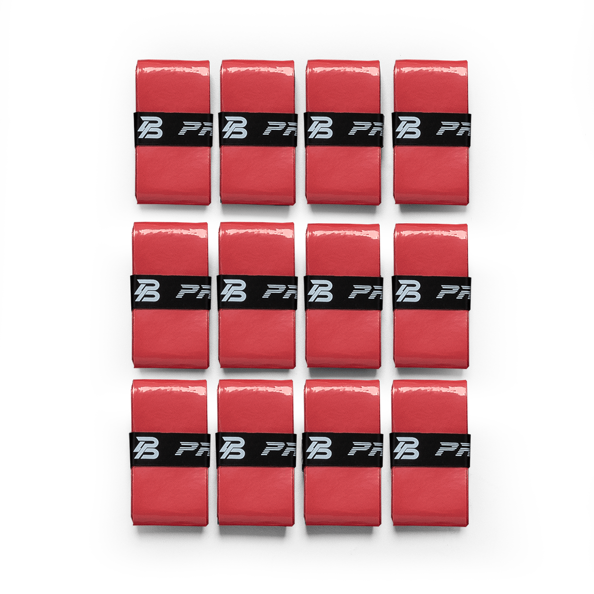 PBPRO Accessories 12-Pack Pickleball Overgrips | PBPRO | Red 12pack