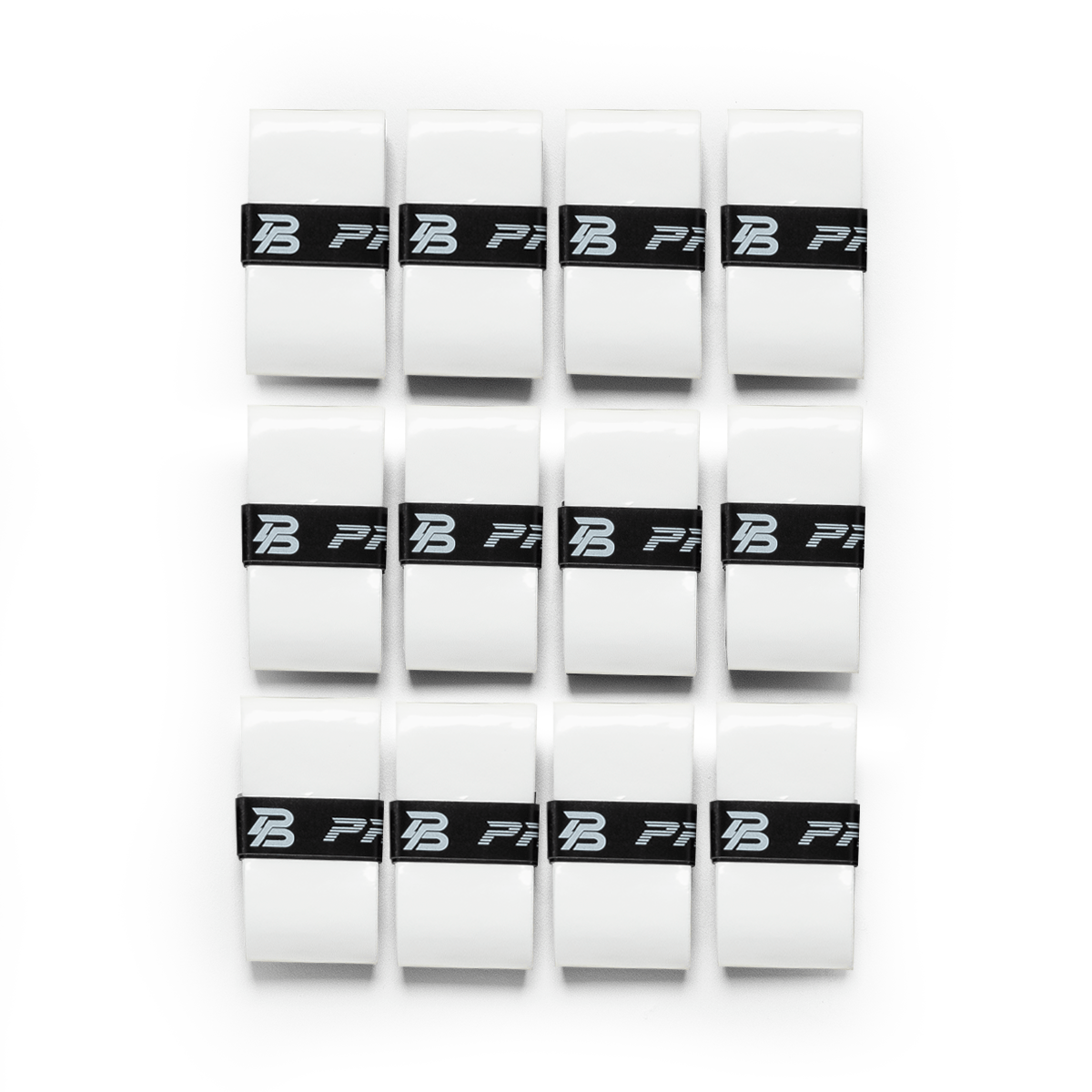 PBPRO Accessories 12-Pack Pickleball Overgrips | PBPRO | White 12pack