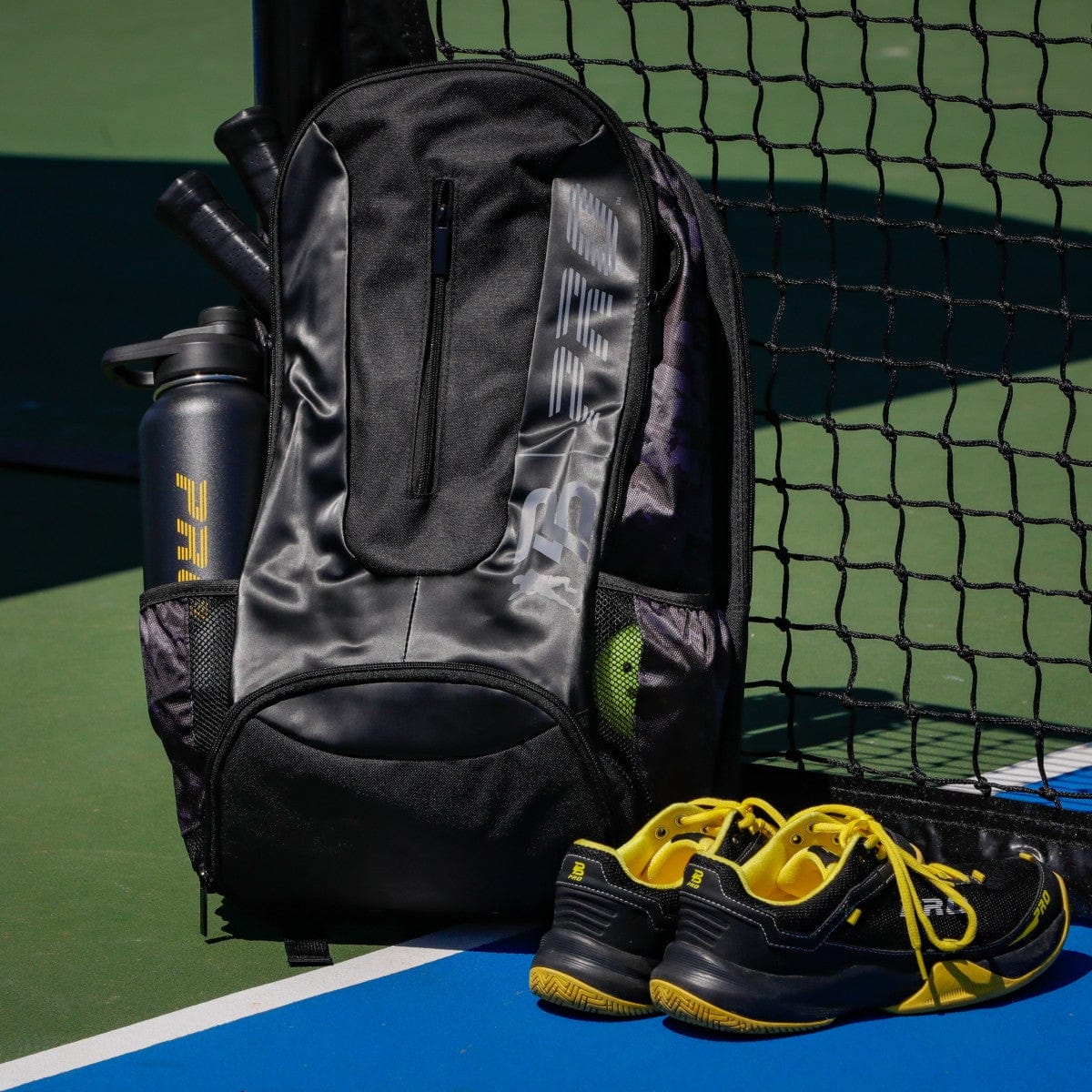 PBPRO Bags Black / Gray Pickleball Backpack | PBPRO Tour |  Black