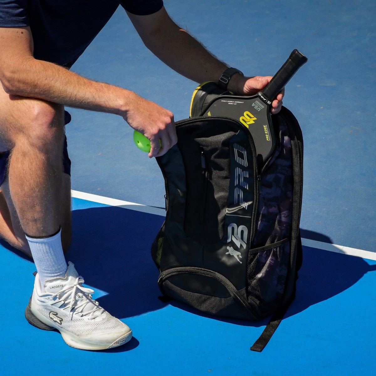 PBPRO Bags Black / Gray Pickleball Backpack | PBPRO Tour |  Black