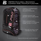 PBPRO Bags Pink Pickleball Backpack | PBPRO Tour |  Pink