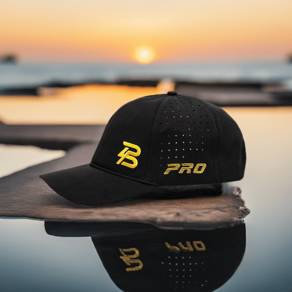 PBPRO Hats Yellow PBPRO Men&#39;s Performance Pickleball Hat - Black
