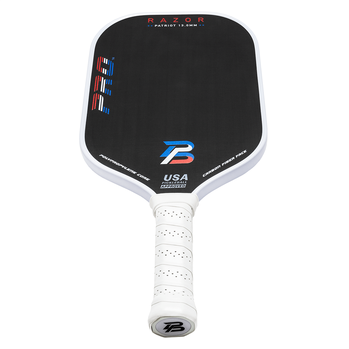 PBPRO Paddles Red/White/Blue PBPRO Patriot Raw Carbon Fiber Pickleball Paddle