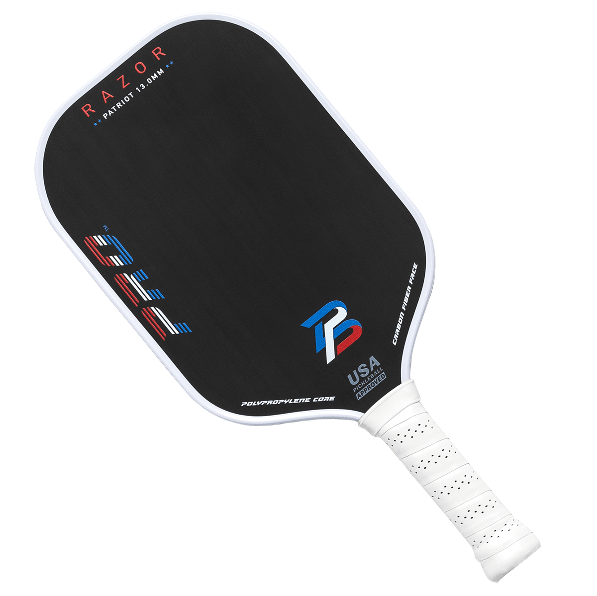 PBPRO Paddles Red/White/Blue PBPRO Patriot Raw Carbon Fiber Pickleball Paddle