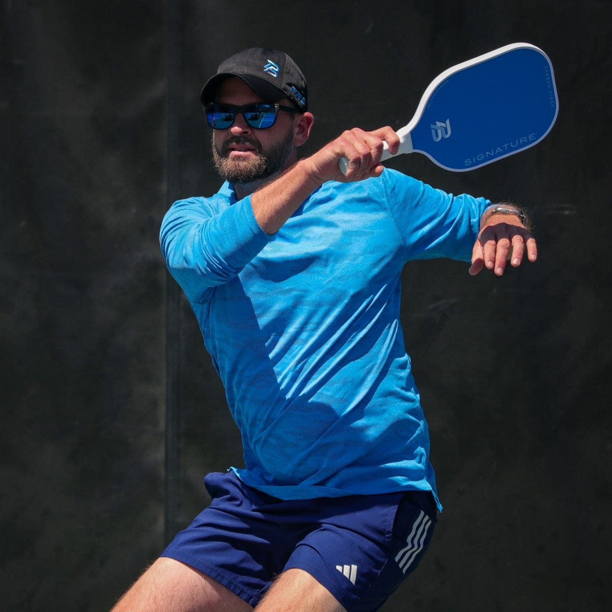 PBPRO Pickleball Paddles PBPRO Signature Carbon Fiber Blue Pickleball Paddle