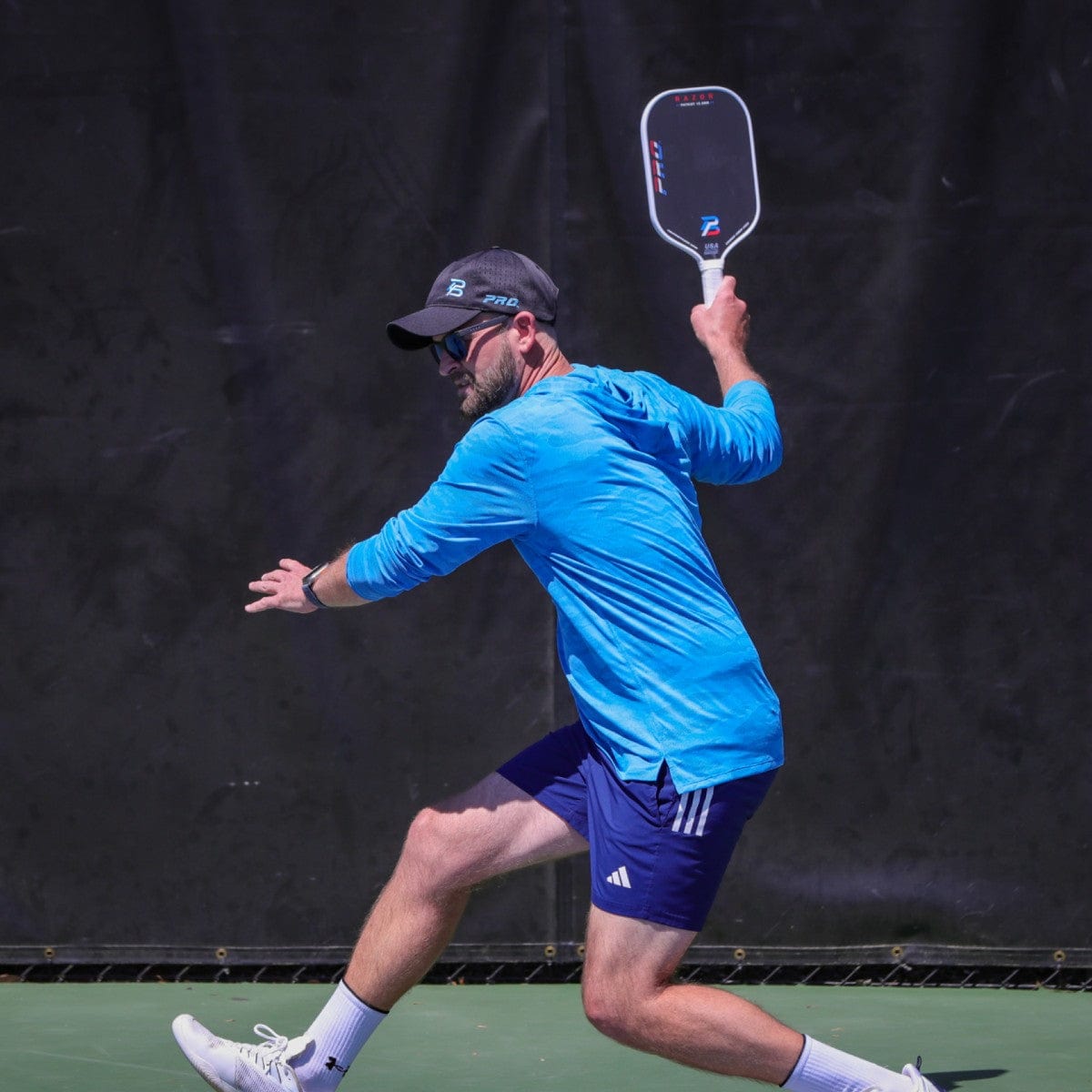 PBPRO Pickleball Paddles Red/White/Blue Pickleball Paddle | PBPRO Patriot | T700 Raw Carbon