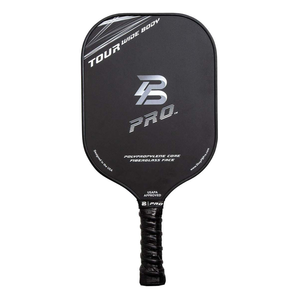 PBPRO Pickleball Paddles 4.25 PBPRO Tour Widebody 8.3 oz Fiberglass Pickleball Paddle