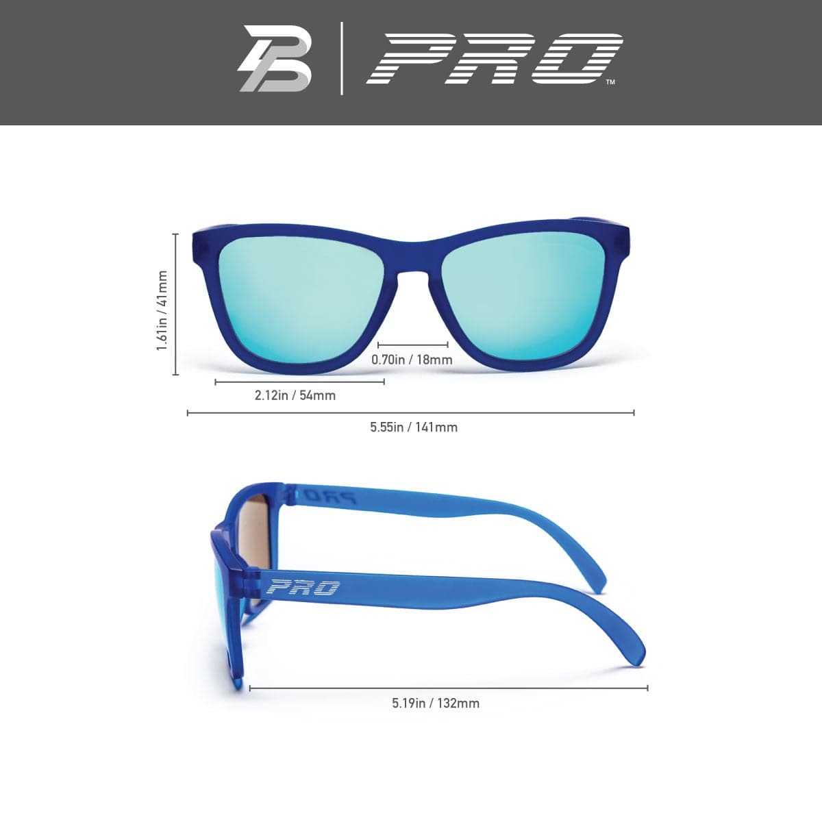 PBPRO Pickleball Sunglasses Pickleball Sunglasses | PB Signature Lifestyle | Royal Blue