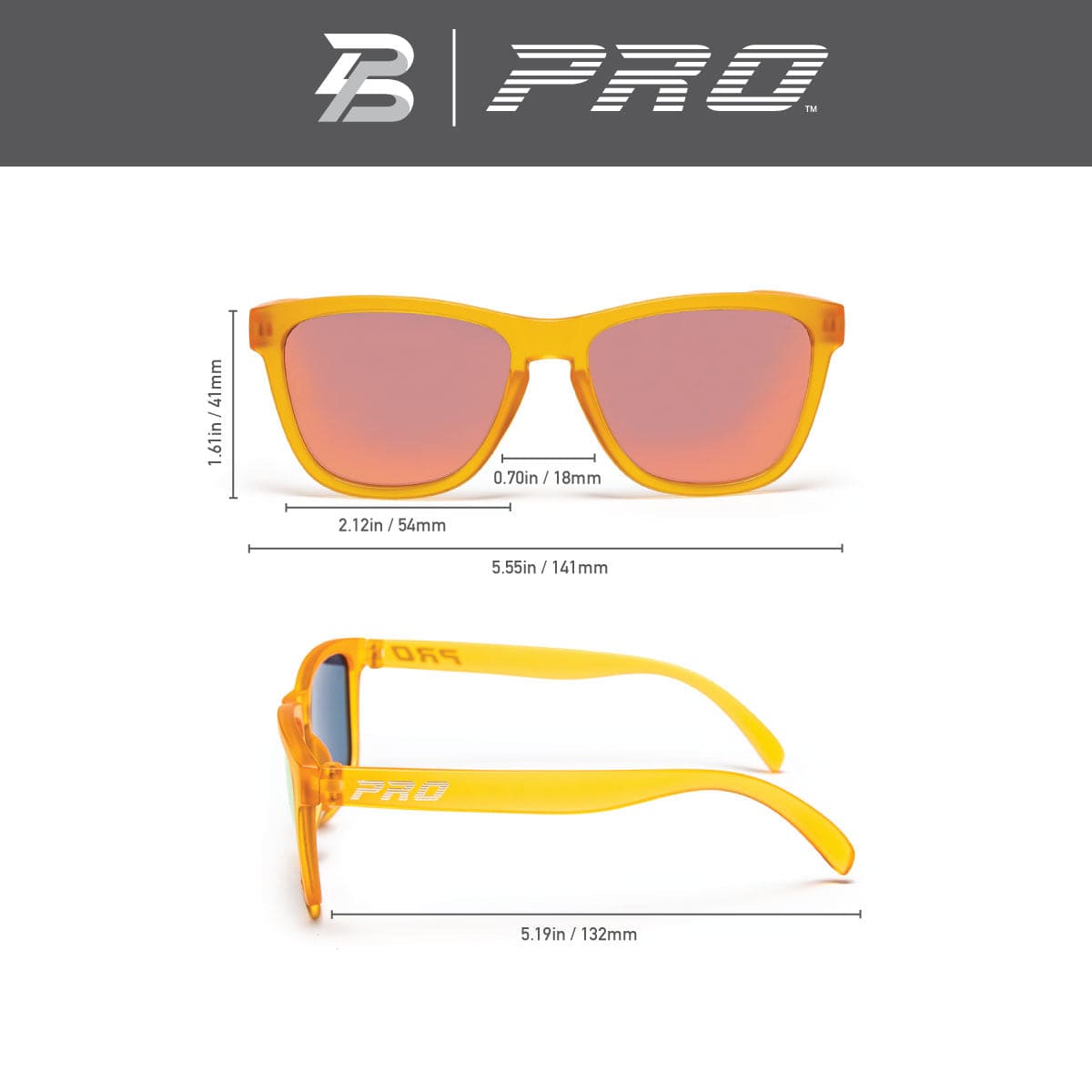 PBPRO Pickleball Sunglasses Pickleball Sunglasses | PB Signature Lifestyle | Yellow