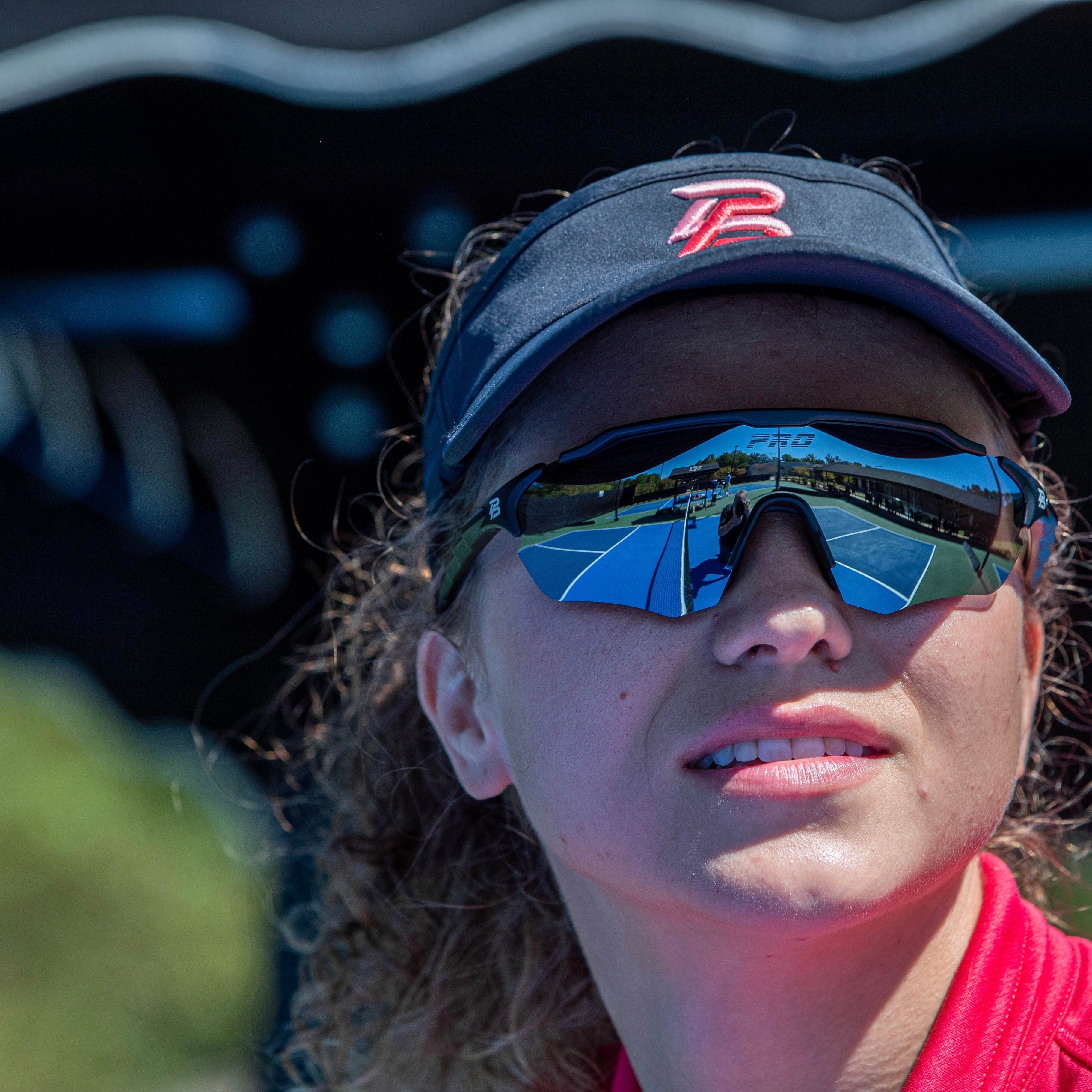 PBPRO Visors Black Pickleball Visor | PBPRO Performance | Black Coral Accent