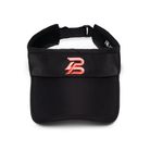 PBPRO Visors Black PBPRO Women's Performance Visor - All Black with Coral Logo