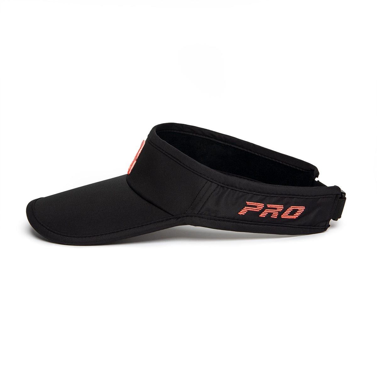 PBPRO Visors Black PBPRO Women&#39;s Performance Visor - All Black with Coral Logo