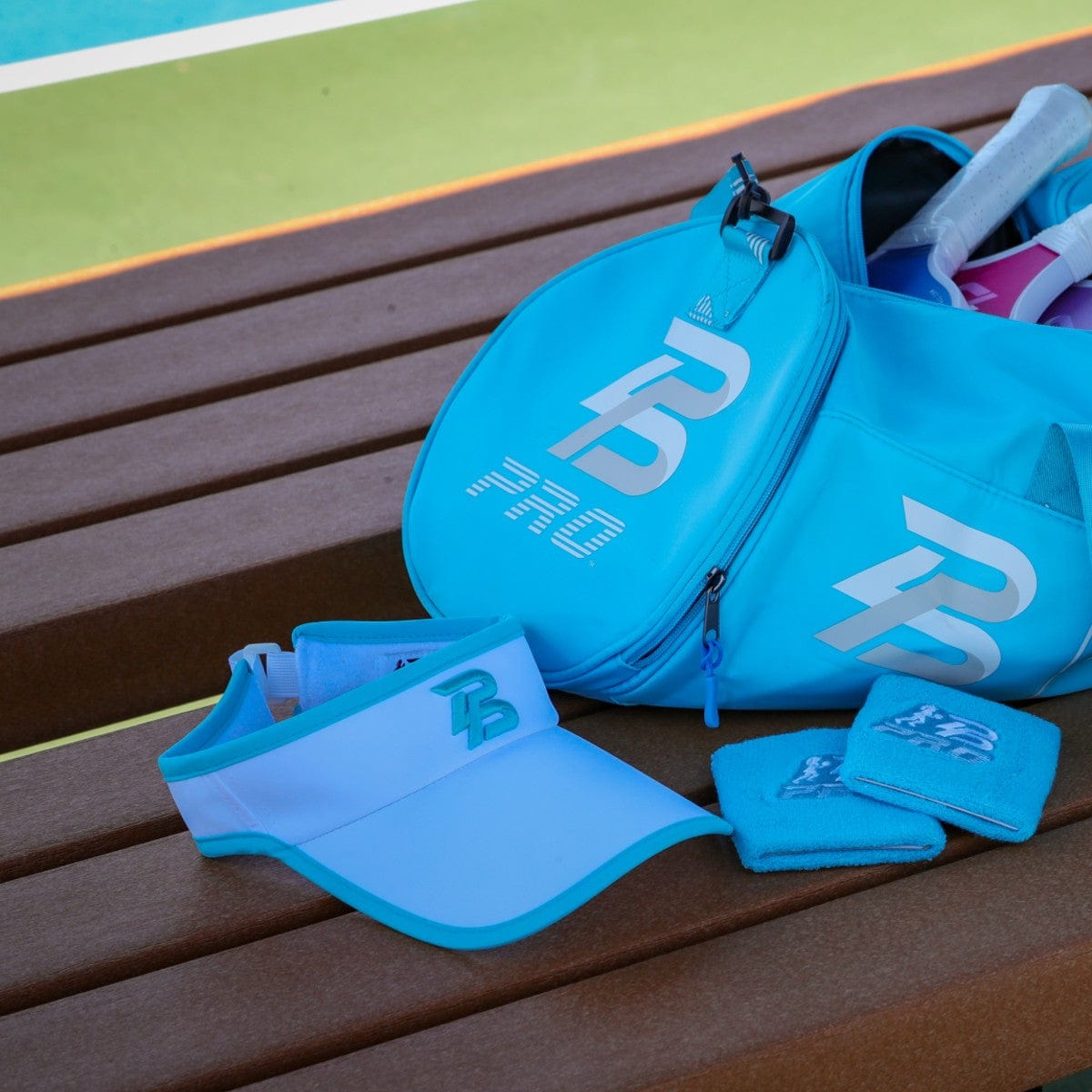 PBPRO Visors Turquoise Pickleball Visor | PBPRO Performance | White Blue Accent