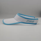 PBPRO Visors Turquoise PBPRO Pickleball Women's White Performance Visor with Light Blue Accent