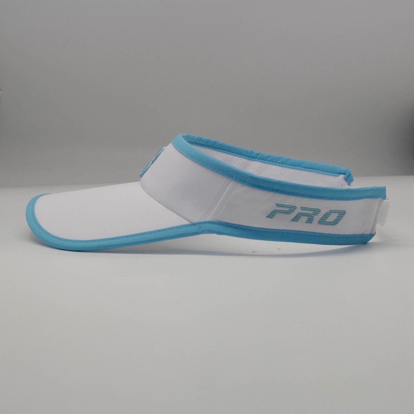 PBPRO Visors Turquoise PBPRO Pickleball Women's White Performance Visor with Light Blue Accent