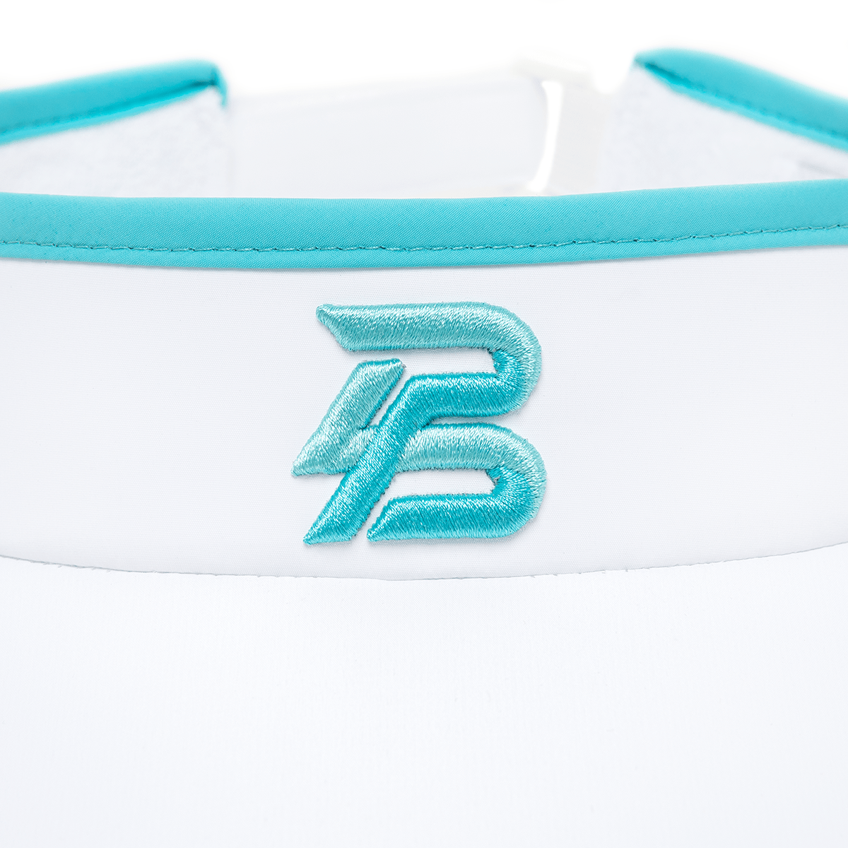 PBPRO Visors Turquoise PBPRO Pickleball Women's White Performance Visor with Light Blue Accent