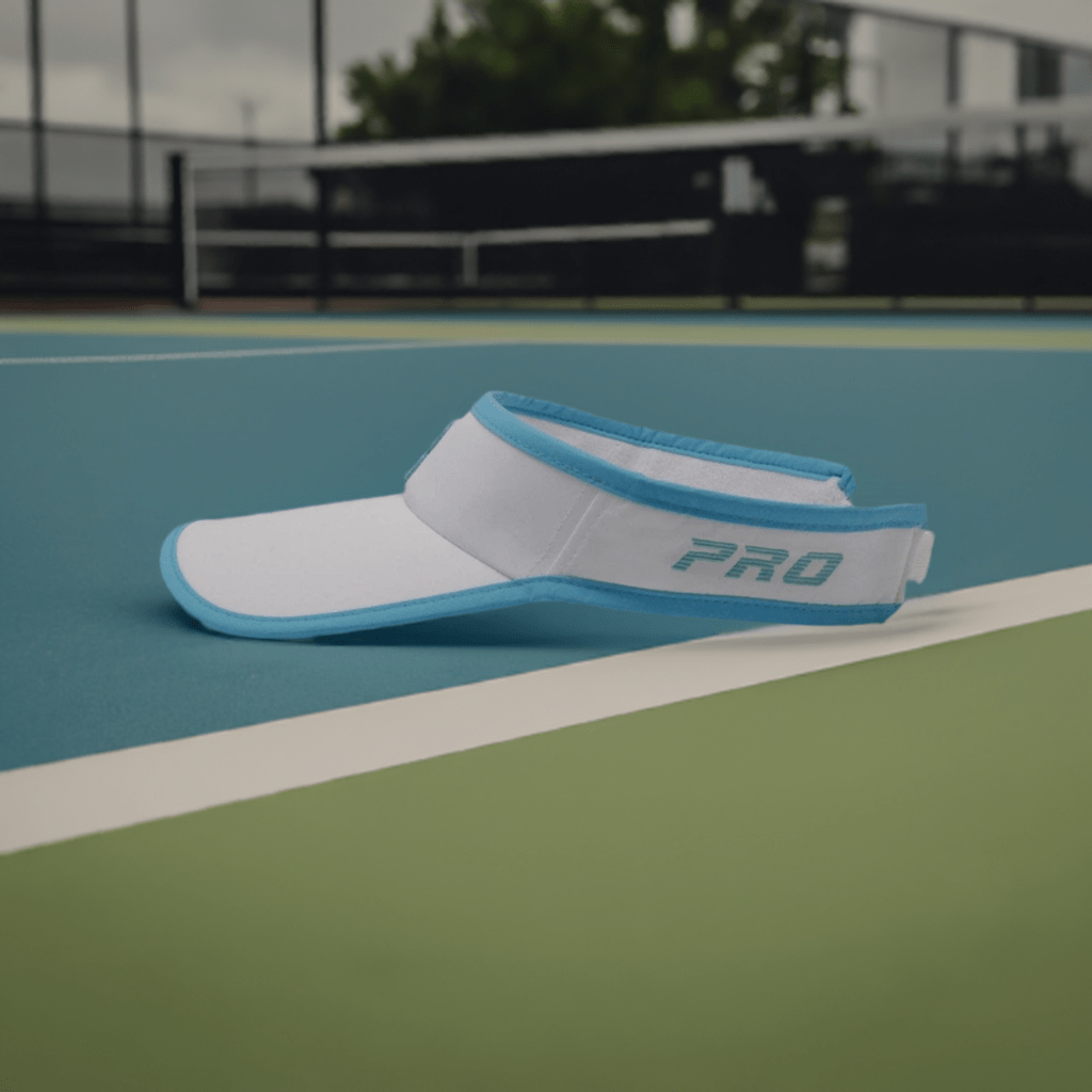 PBPRO Visors Turquoise PBPRO Pickleball Women&#39;s White Performance Visor with Light Blue Accent