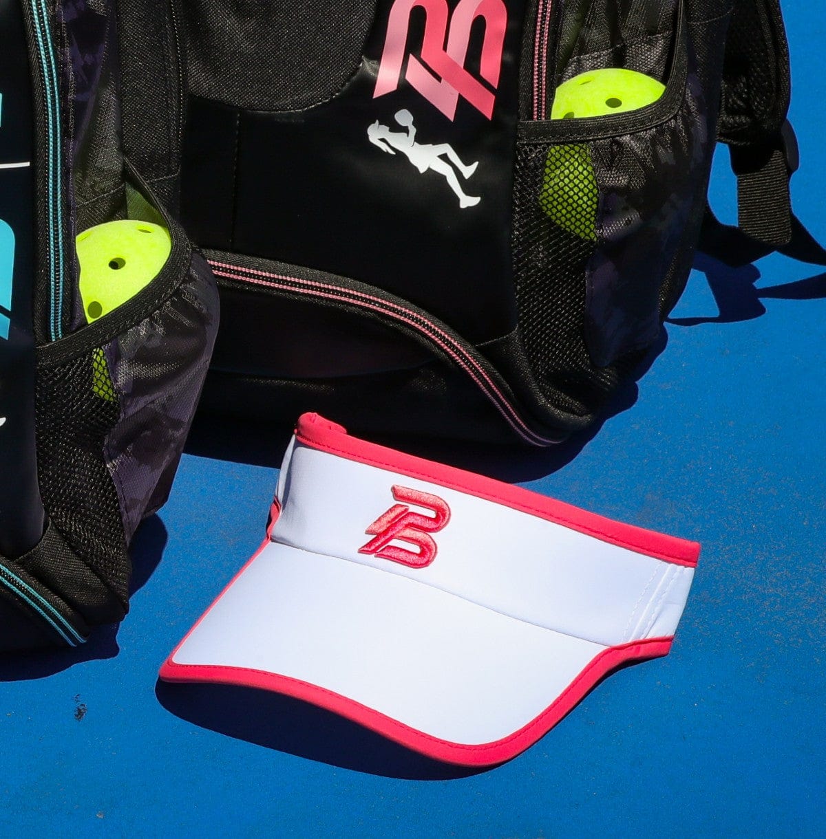 PBPRO Visors Pickleball Visor | PBPRO Performance | White Coral Accent