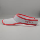 PBPRO Visors PBPRO Pickleball Women's White Performance Visor with Coral Accent Color