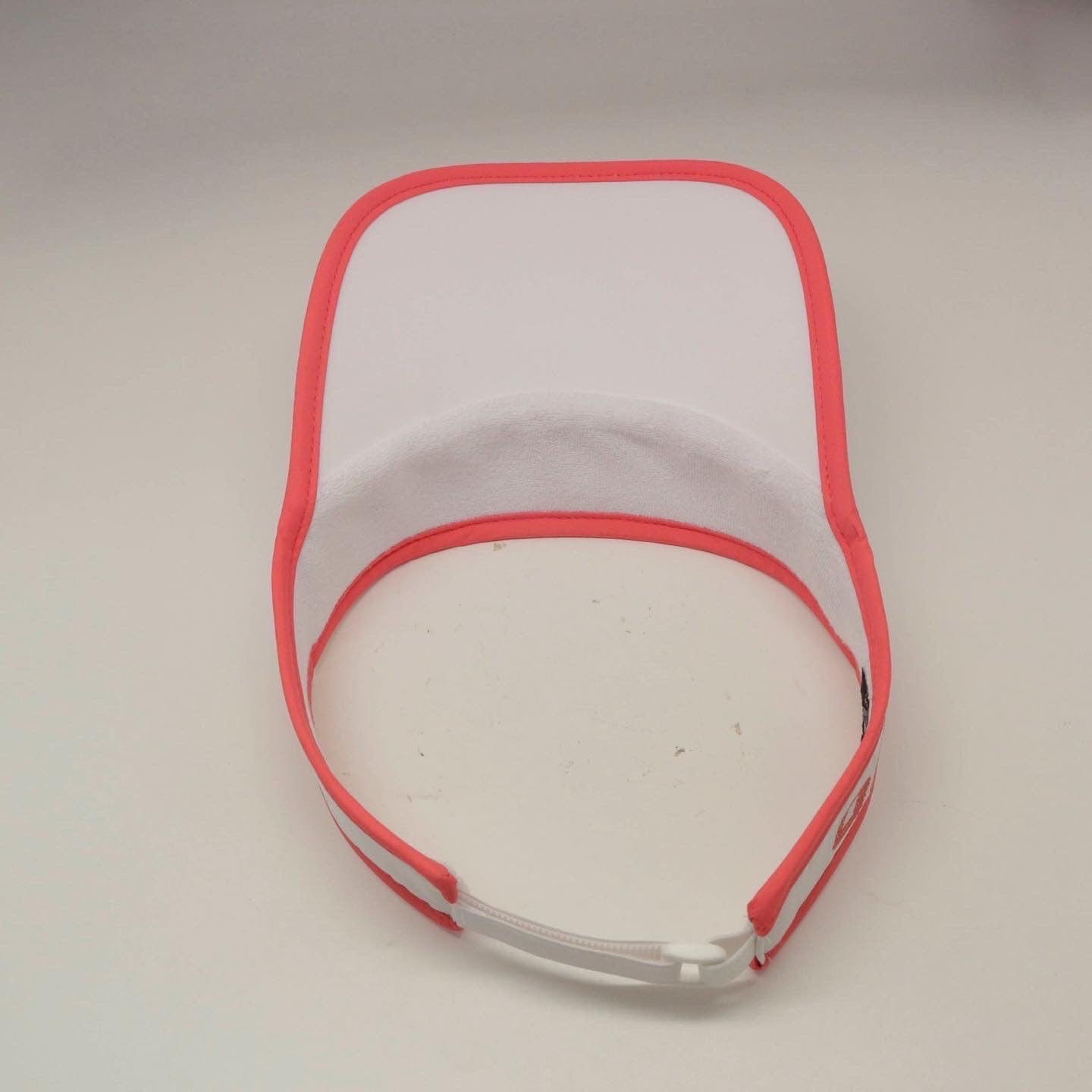 PBPRO Visors PBPRO Pickleball Women's White Performance Visor with Coral Accent Color