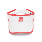 PBPRO Visors PBPRO Pickleball Women's White Performance Visor with Coral Accent Color