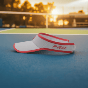 PBPRO Visors PBPRO Pickleball Women's White Performance Visor with Coral Accent Color