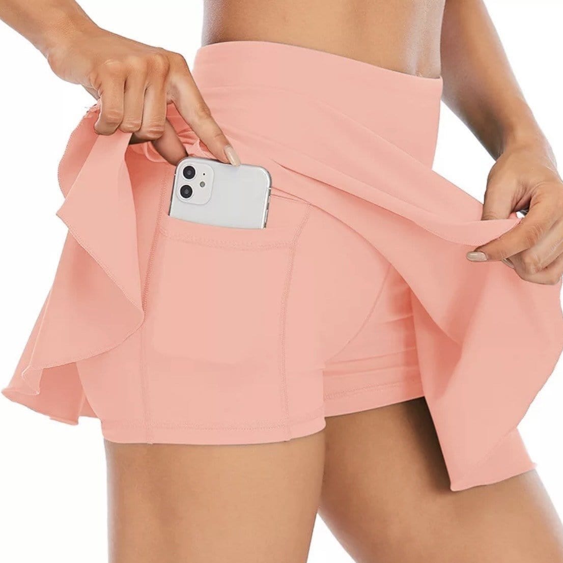 PBPRO Women&#39;s Apparel XS PBPRO™ Light Pink High Waist Performance Pickleball Skirt