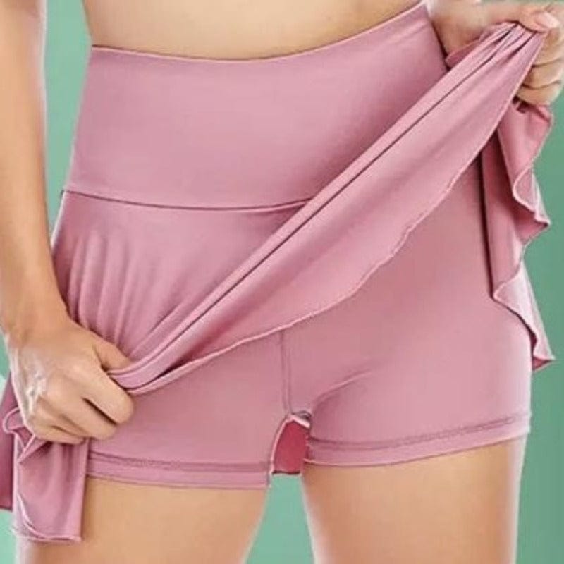 PBPRO Women&#39;s Apparel Sale! PBPRO™ Blush Pink High Waist Performance Pickleball Skirt (Only L)