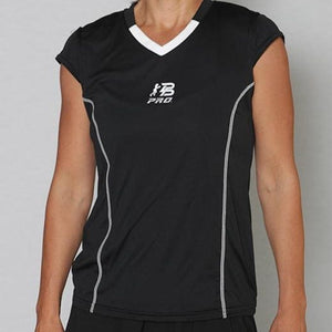PBPRO Women's Apparel PBPRO™ Team Cap Sleeve Tee Black