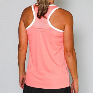 PBPRO Women's Apparel PBPRO™ Performance Racerback Tank Top - Coral with White Accent (Only S, L, XL)