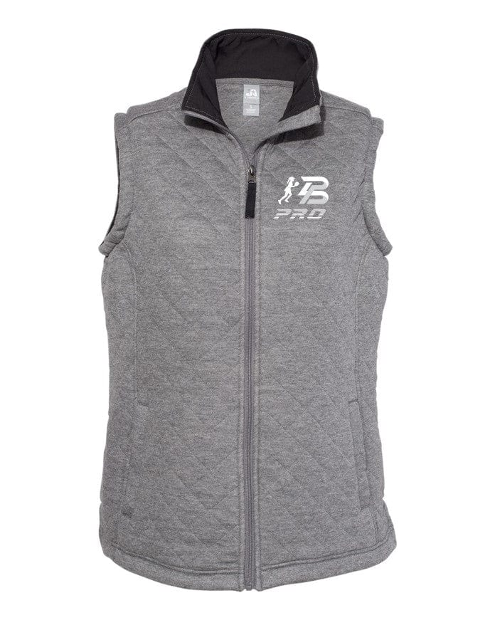 PBPRO Women&#39;s Apparel Sale PBPRO™ Gray Performance Quilted Full Zip Vest (Only S, M, L)